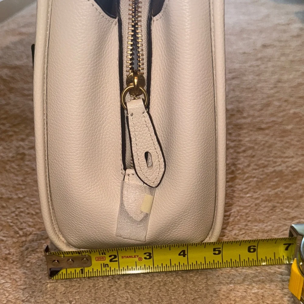 Coach Cream Satchel with Gold Accents - Picture 13 of 16